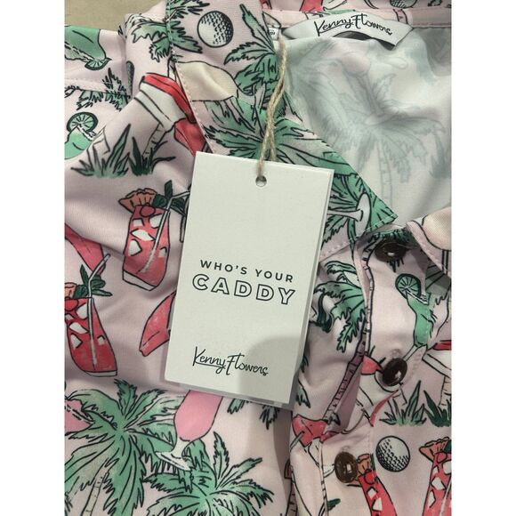 Kenny Flowers Mens XL Golf Polo Shirt Floral Hawaiian Multicolor - Picture 2 of 5